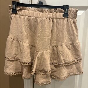Amazon Women's Tan Mini Skirt